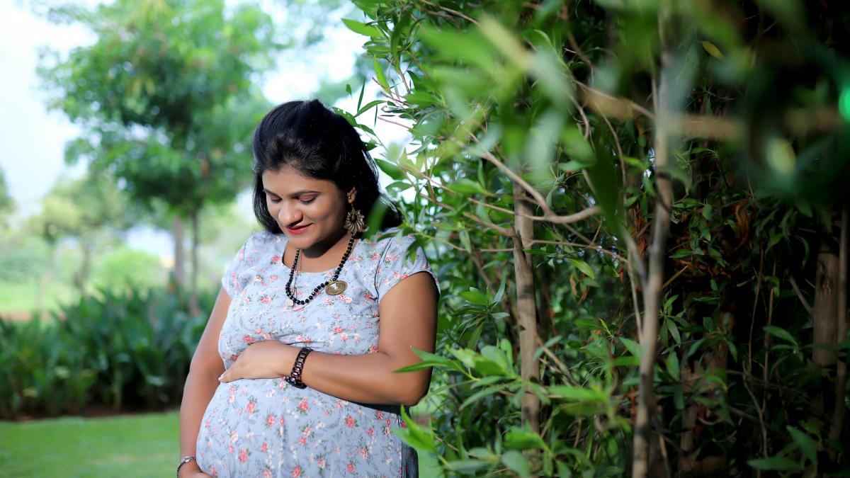 South Asian pregnant woman